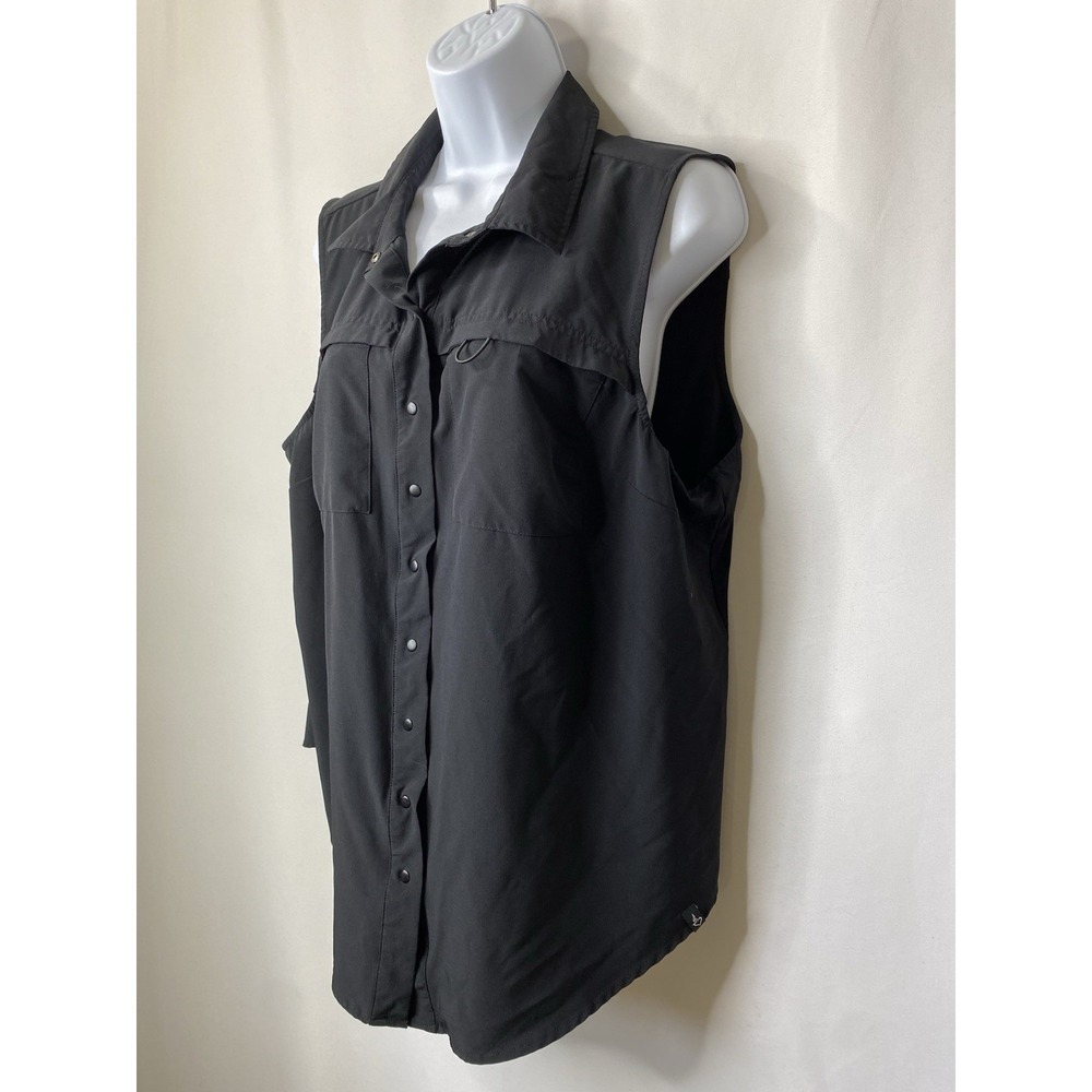 Torrid Happy Camper Womens Sleeveless Active Button Up Size 0 Hiking Gorpcore - Picture 3 of 11